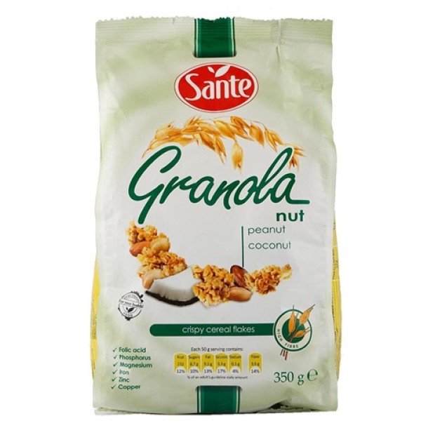 Sante granola mogyorós 350g