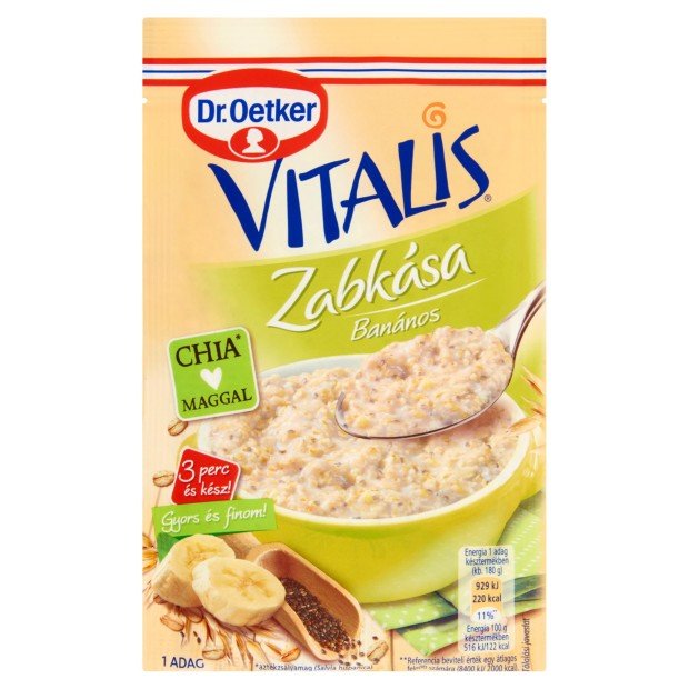 Dr.Oetker vitalis zabkása banános 55g