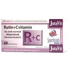 Jutavit rutin+C-Vitamin tabletta 60db Jutavit rutin+C-Vitamin tabletta 60db
