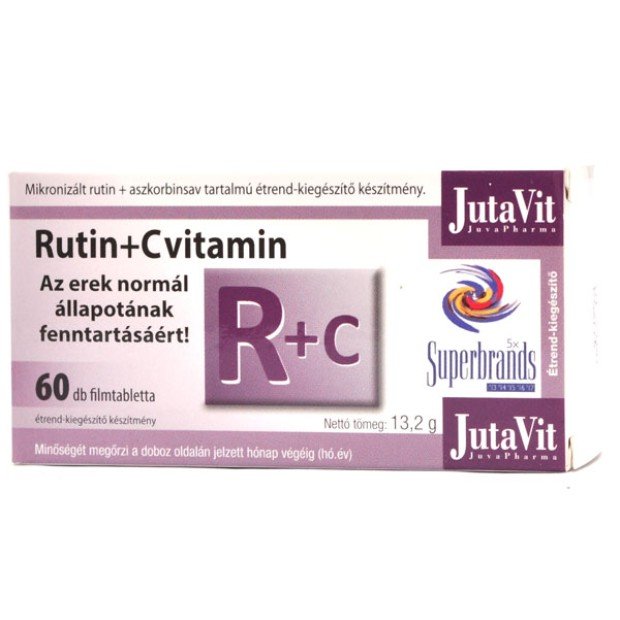 Jutavit rutin+C-Vitamin tabletta 60db