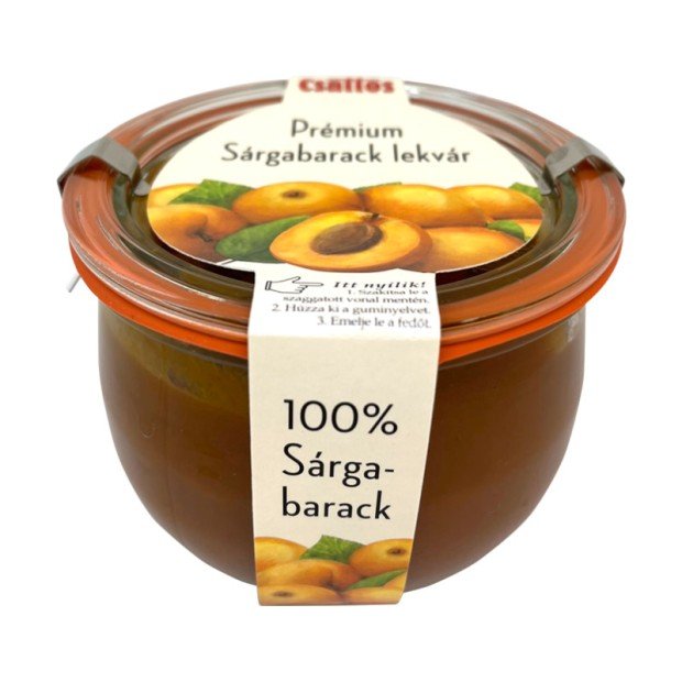 Csattos prémium 100% sárgabarack lekvár 500g