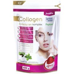 Jutavit collagén+hialuron eper 400g Jutavit collagén+hialuron eper 400g