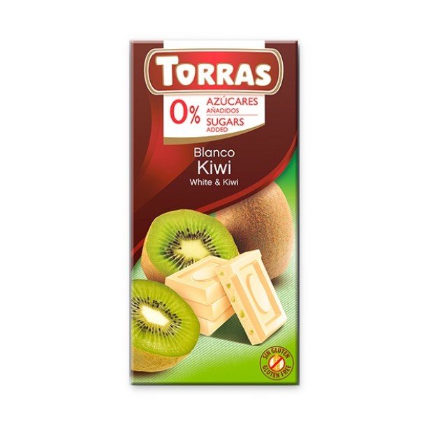 Torras fehércsokoládé kiwi 75g