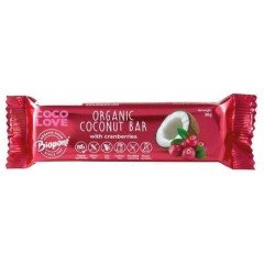 Biopont bio coco love kókusz-vörösáfonya szelet 30g Biopont bio coco love kókusz-vörösáfonya szelet 30g
