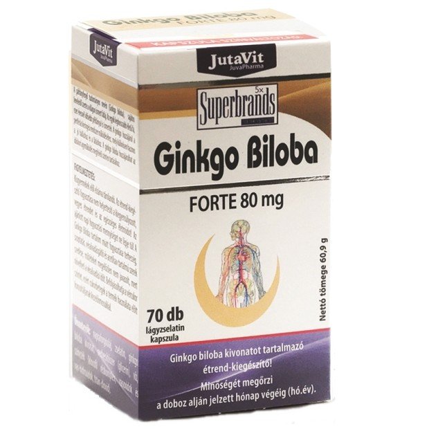 Jutavit ginkgo biloba forte kapszula 70db