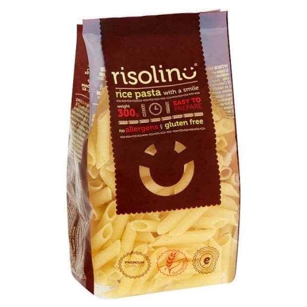 Risolino rizstészta penne 300g