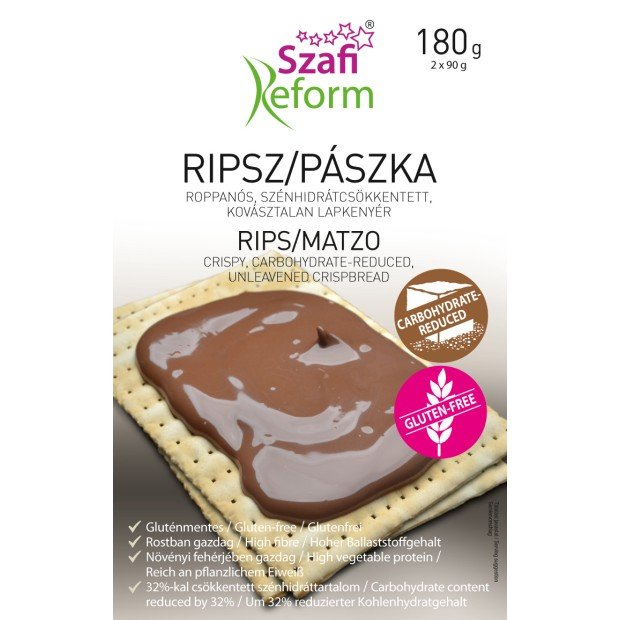 Szafi reform ripsz/pászka szénhidrát csökkentett 2x90g