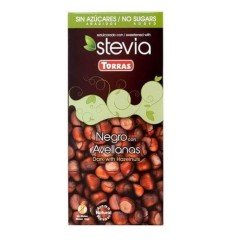 Torras stevia 03. étcsokoládé mogyorós 125g