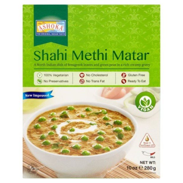 Ashoka shahi methi matar vegán készétel 280g