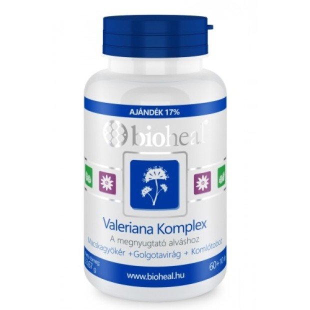 Bioheal valeriána komplex tabletta 70db