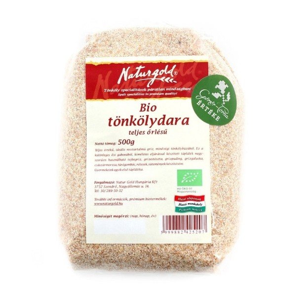 Naturgold bio tönkölydara teljes örlésű 500g 