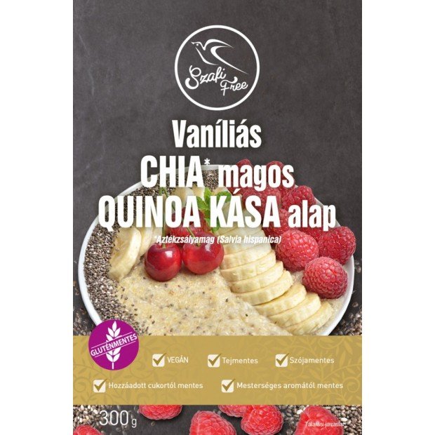 Szafi free quinoa kása alap chia magos,vaníliás 300g