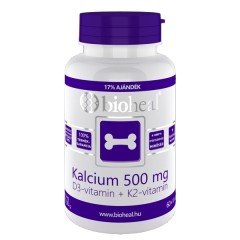 Bioheal kalcium+d3 vitamin tabletta 70db Bioheal kalcium+d3 vitamin tabletta 70db
