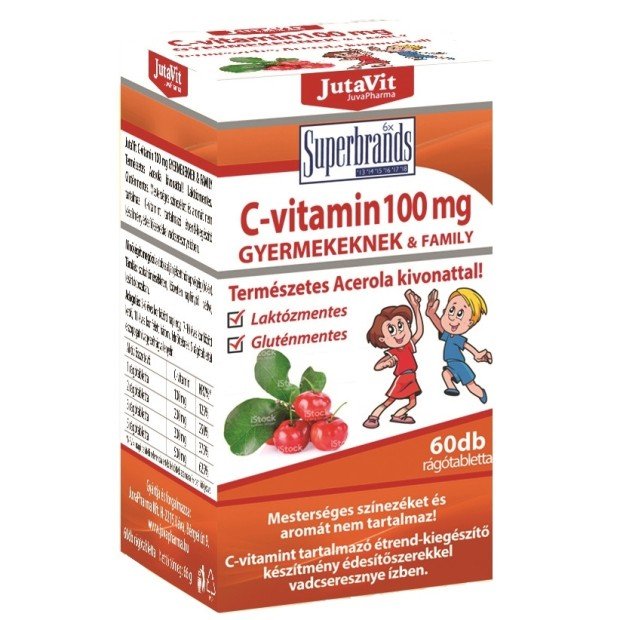 Jutavit c-Vitamin rágótabletta 60db