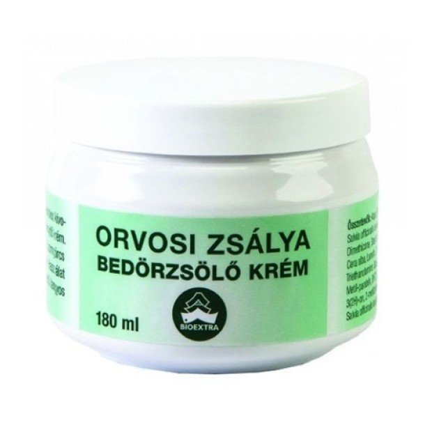 Bioextra Orvosi zsálya bedörzsölő krém 180ml