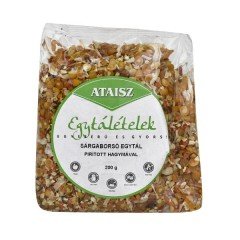 Ataisz sárgaborsó egytál pirított hagymával és vegyes zöldséggel 200g Ataisz sárgaborsó egytál pirított hagymával és vegyes zöldséggel 200g