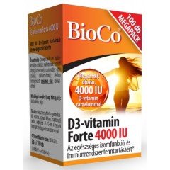 Bioco d3-vitamin 4000NE forte tabletta 100db Bioco d3-vitamin 4000NE forte tabletta 100db