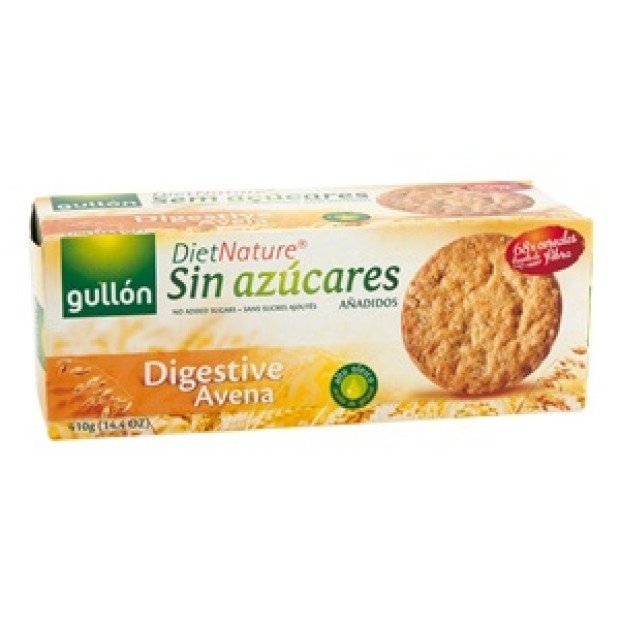 Gullon cukormentes digestiv zabpelyhes keksz 410g