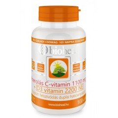 Bioheal acerolás c+d3-vitamin kapszula 105db