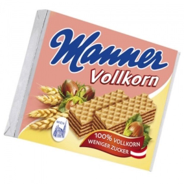 Manner vollkorn teljes kiőrlésű mogyorós ostya 75g