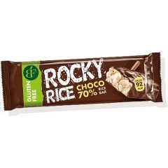 Rocky rice-70% étcsokoládéval bevont puffasztott rizsszelet 18g Rocky rice-70% étcsokoládéval bevont puffasztott rizsszelet 18g
