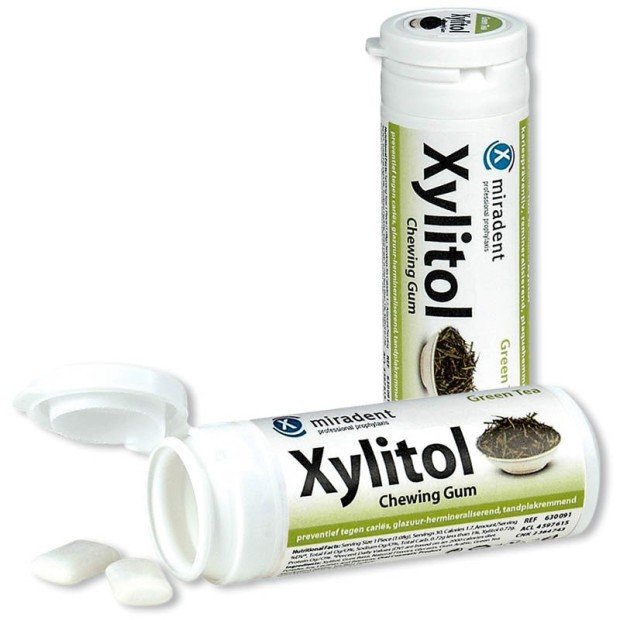 Xylitol rágógumi zöld tea 30db