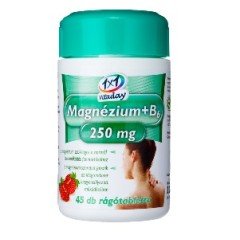 1X1 vitaday mg+B6 250 mg rágótabletta 45db 1X1 vitaday mg+B6 250 mg rágótabletta 45db