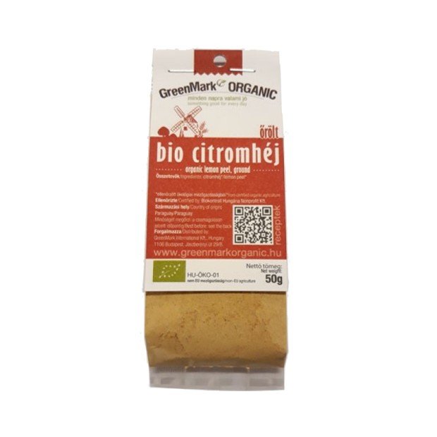 Greenmark bio citromhéj őrölt 50g