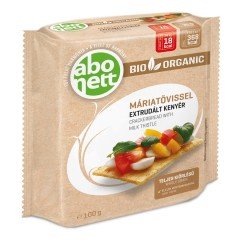 Abonett extrudált bio kenyér máriatövis 100g Abonett extrudált bio kenyér máriatövis 100g