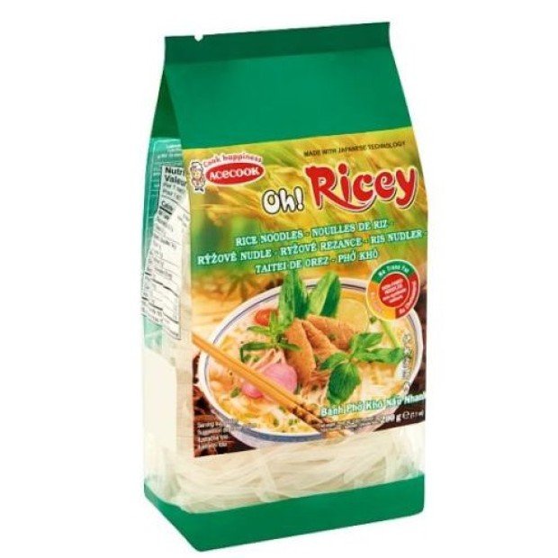 Acecook oh!ricey rizstészta szélesmetélt 200g Acecook oh!ricey rizstészta szélesmetélt 200g