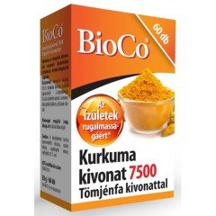 Bioco kurkuma kivonat 7500 kapszula 60db Bioco kurkuma kivonat 7500 kapszula 60db