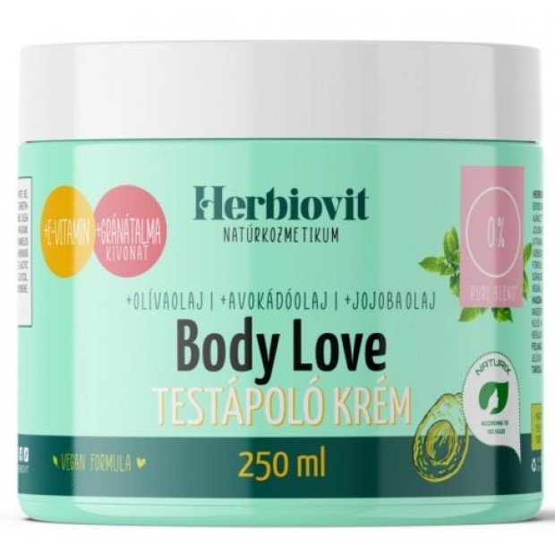 Herbiovit testápoló krém body love 250ml