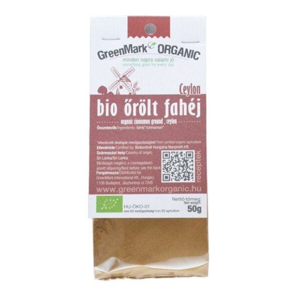 Greenmark bio fűszer őrölt fahéj 50g