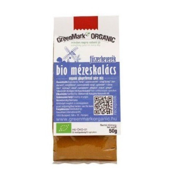 Greenmark bio mézeskalács fűszerkeverék 50g