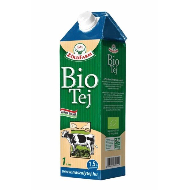 Zöldfarm bio tej 1.5 % uht /Tartós/ 1000ml