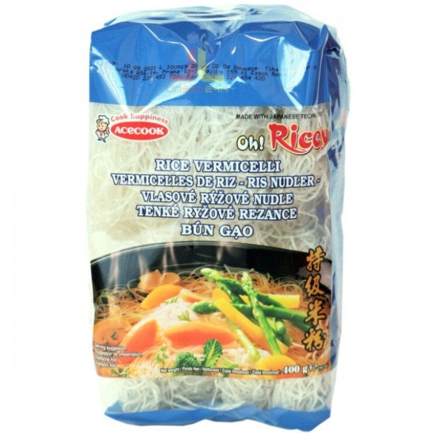 Acecook oh!ricey rizstészta cérnametélt 400g Acecook oh!ricey rizstészta cérnametélt 400g