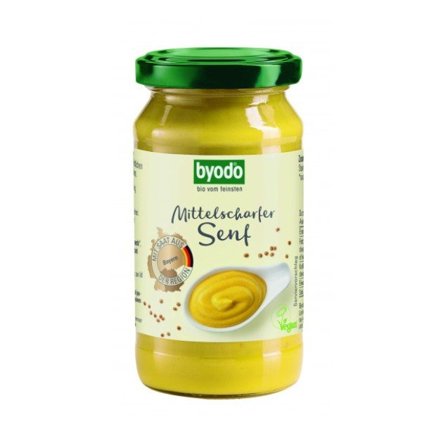 Byodo bio mustár enyhén csípős 200ml