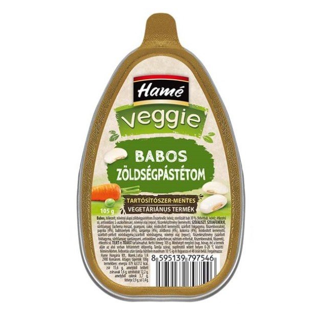 Hamé veggie babos zöldségpástétom 105g