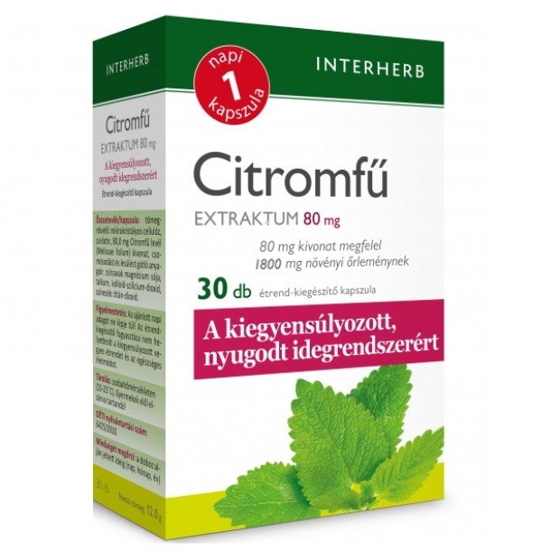 Interherb citromfű extraktum kapszula 30db